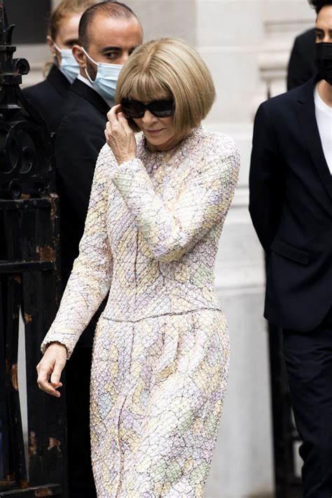 anna wintour chanel show matches|Dame Anna Wintour at Chanel Show in Paris This Morning.